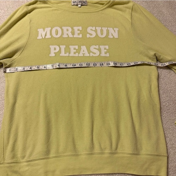 Wildfox More Sun Please Yellow Jumper Knit Sweatshirt - Picture 7 of 9